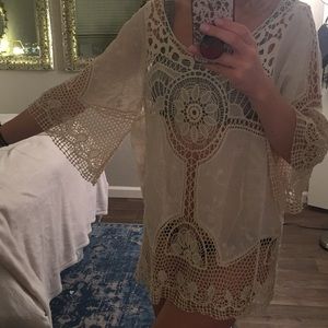 Forever 21 Crochet Top/Coverup size M/L